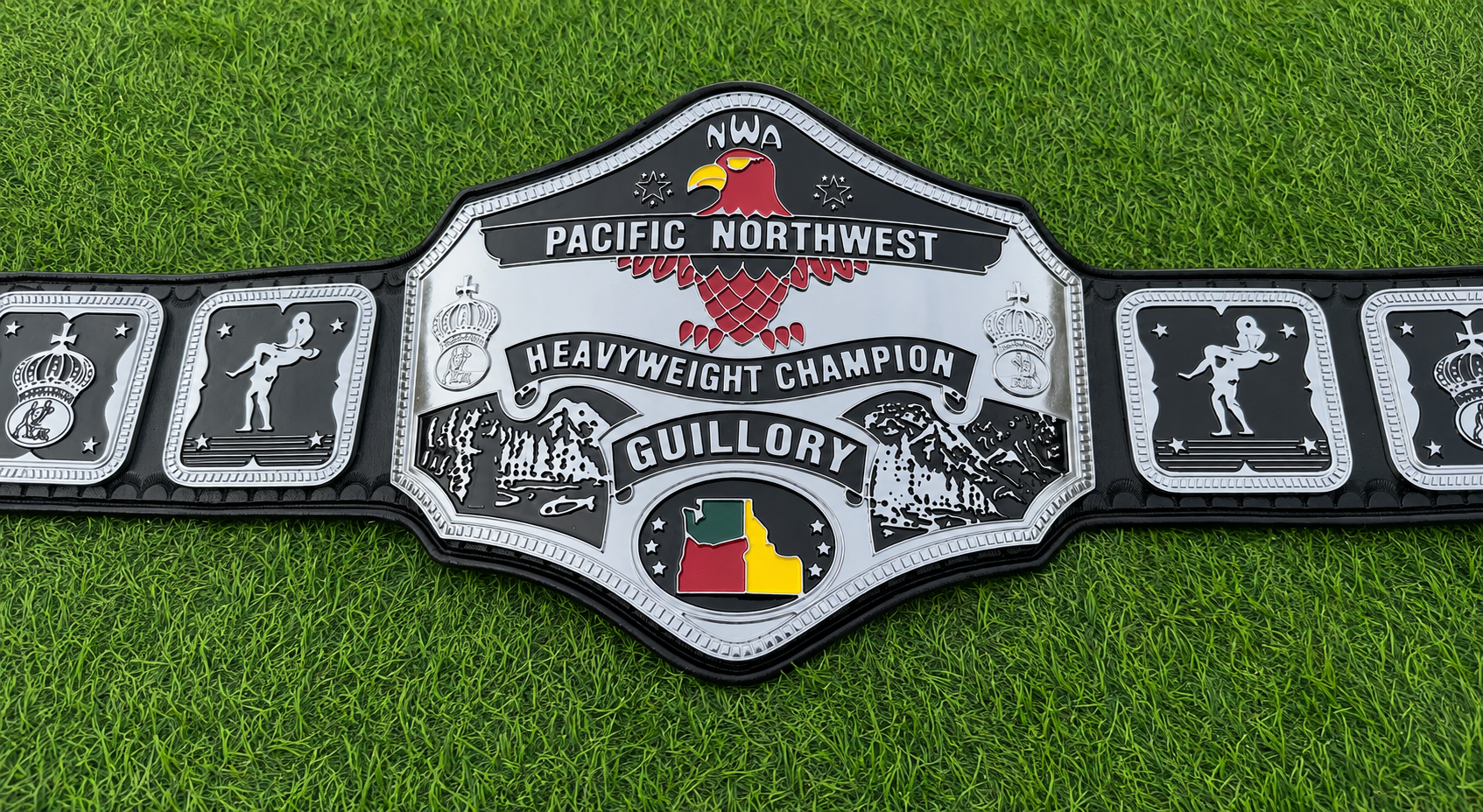 NWA Pacific Northwest Heavyweight Championship Wrestling HD CNC Title Belt