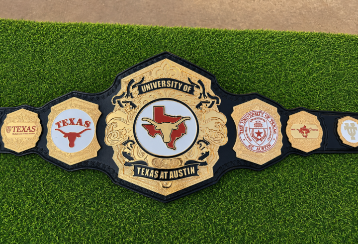 University of Texas Personalized Wrestling Belts Longhorns Style