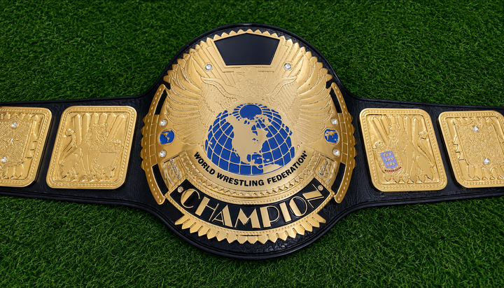 WWF Big Eagle Scratch Logo Wrestling Championship Title Belt  Adult Size Zinc Plated Belt