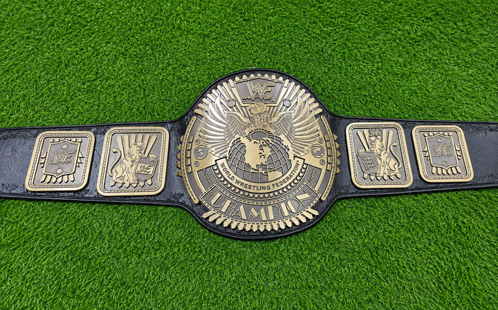 WWF Big Eagle Scratch Logo Attitude Era Wrestling Championship Title Belt HD CNC Antique Plated