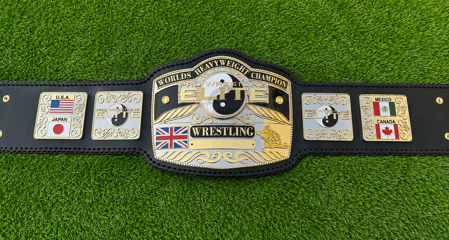 Pro Wrestling Elite Wrold Heavyweight Wrestling Championship Title Belt  HD CNC