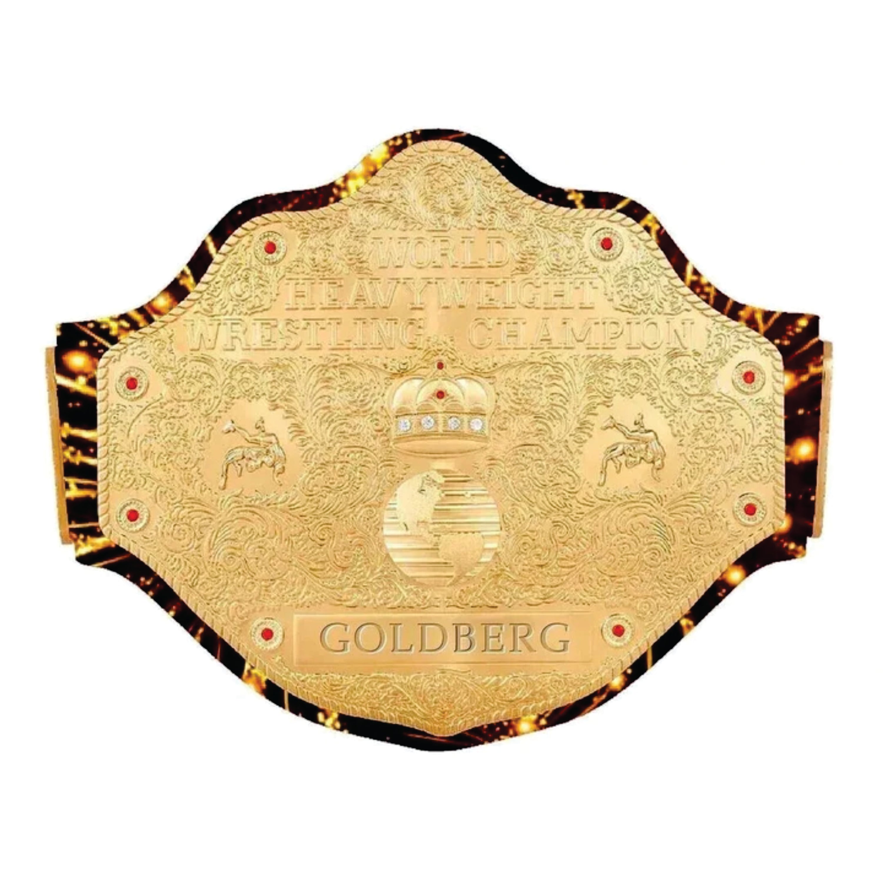 WCW Goldberg Big Gold Signature Series Heavyweight Wrestling Belt Replica