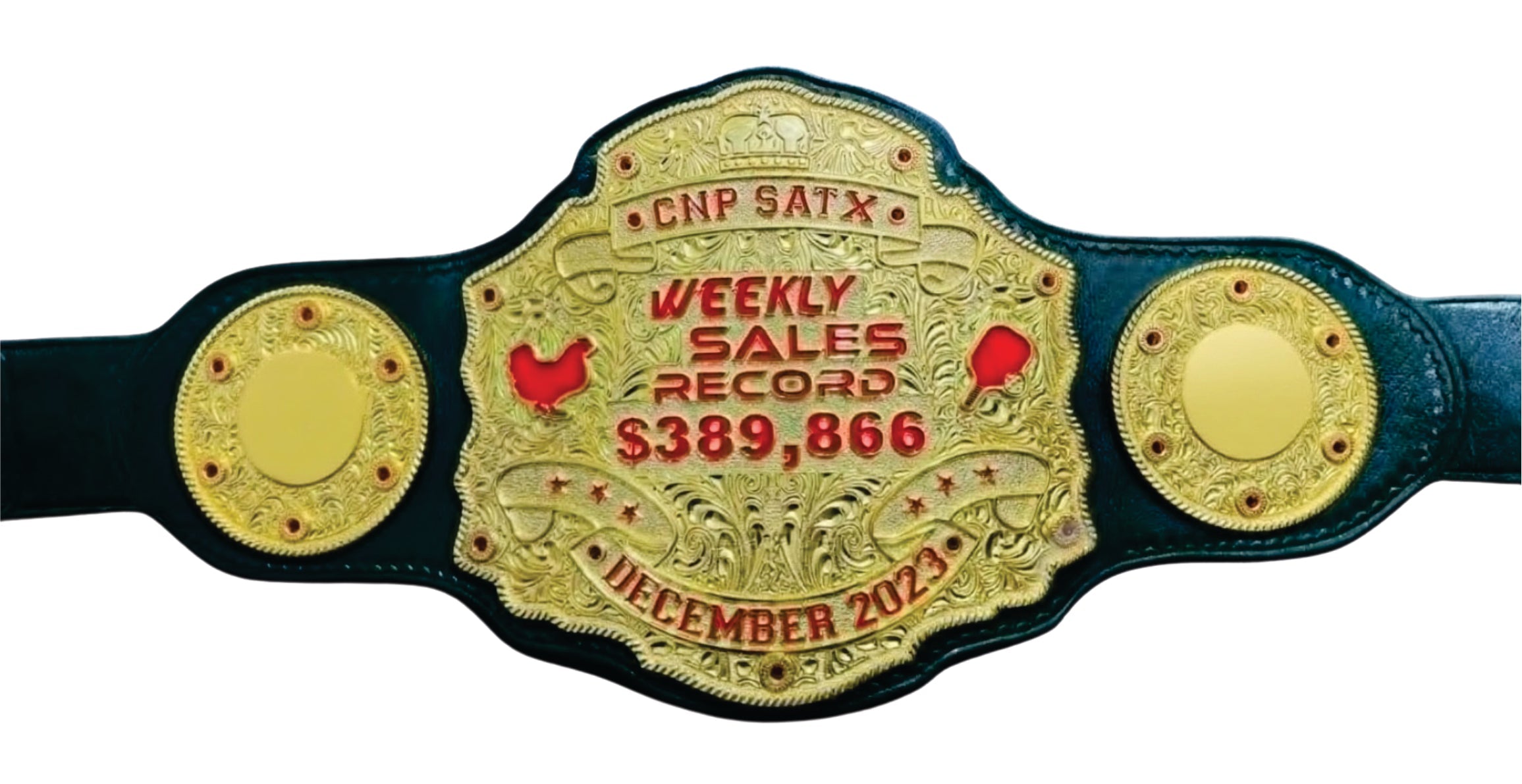 CNP Satx Weekly Sales Record December 20223 Championship Belt Title Belts Nation