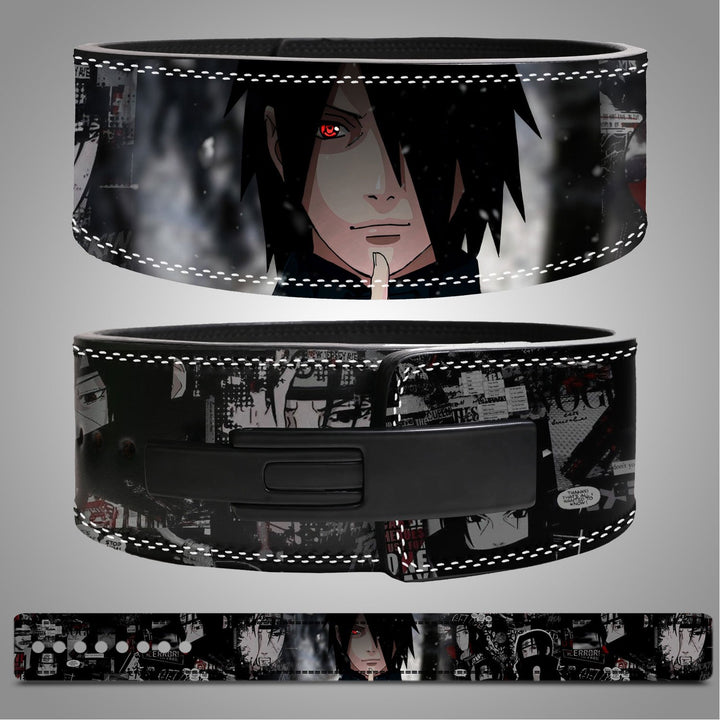 Sasuke Uchiha Custom Weightlifting Belt