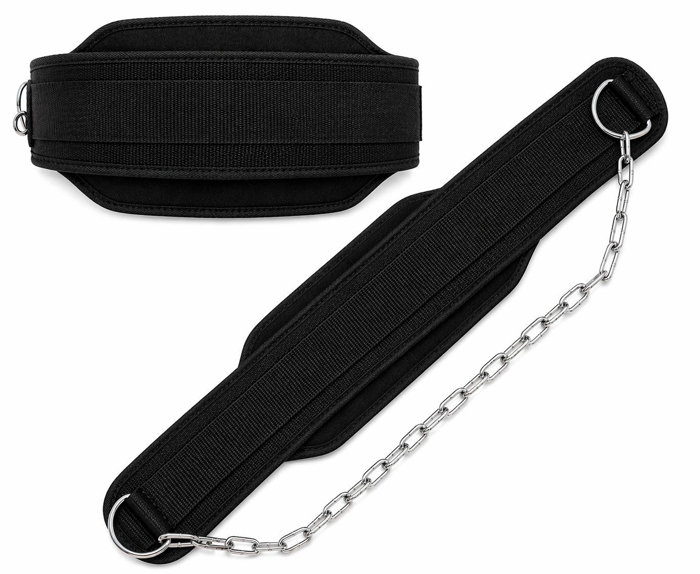 Rad Weightlifting Dipping Power Belt With Metal Chain Back Support Training Bodybuilding