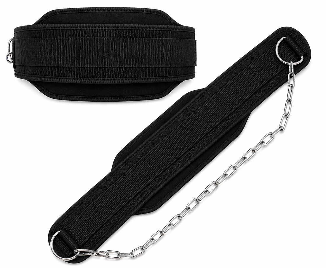 Rad Weightlifting Dipping Power Belt With Metal Chain Back Support Training Bodybuilding