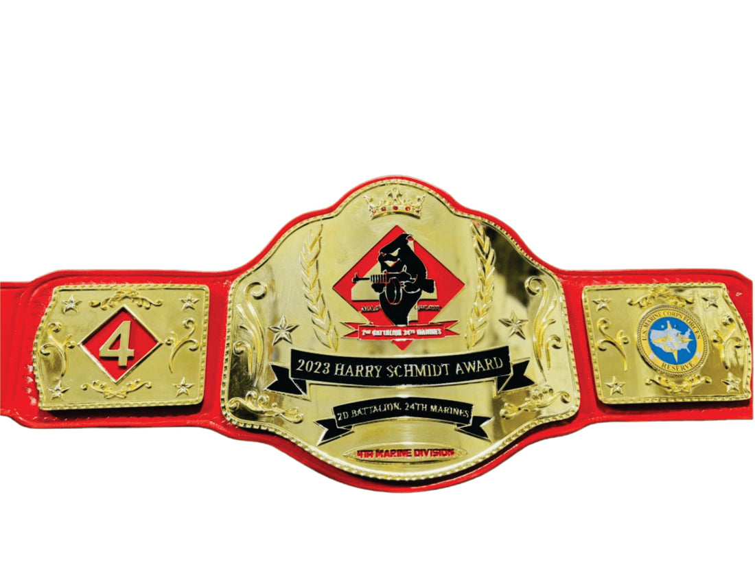 2023 Harry Schmidt Award Champions Championship Belt Title Belts Nation
