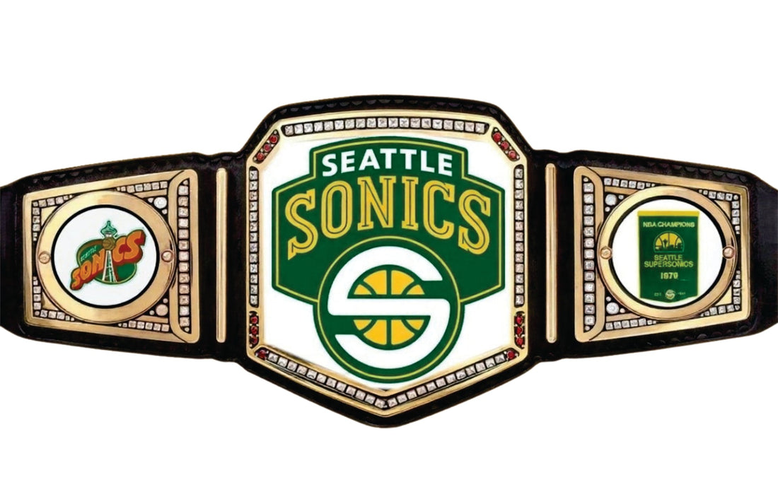 Seattle Supersonics NBA Championship Belt Title Belts Nation