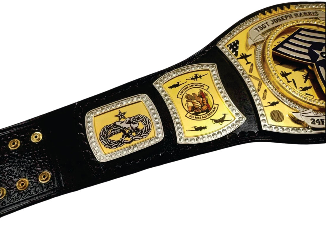 MSGT AIR Force 2004 - 2024 Custom Championship Belt Title Belts Nation