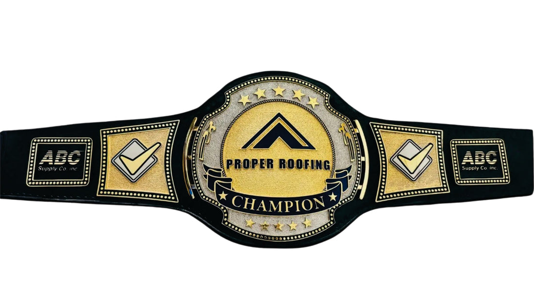 Proper Roofing Champion Championship Belt Title Belts Nation