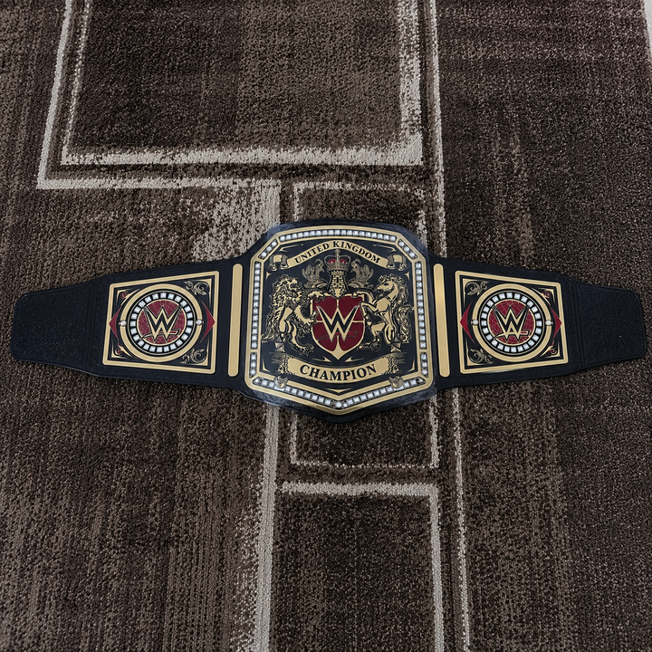 WWE UNITED KINGDOM Brass 24k Gold Championship Title Belt