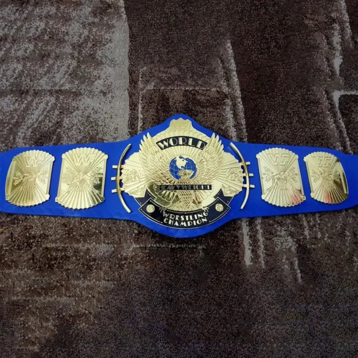WWF Ultimate Warrior Winged Eagle Brass 24k Gold Championship Title Belt