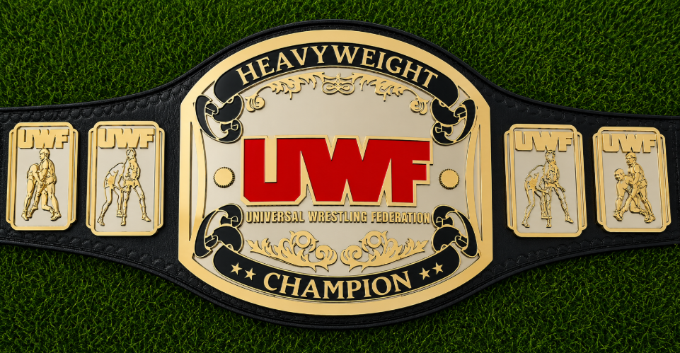 UWF Heavy Weight Wrestling Title Belts