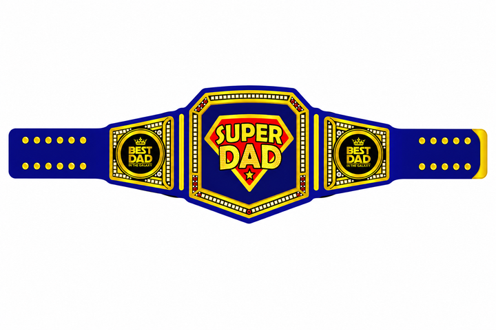 Super Dad Championship Belt Fathers Day Gift