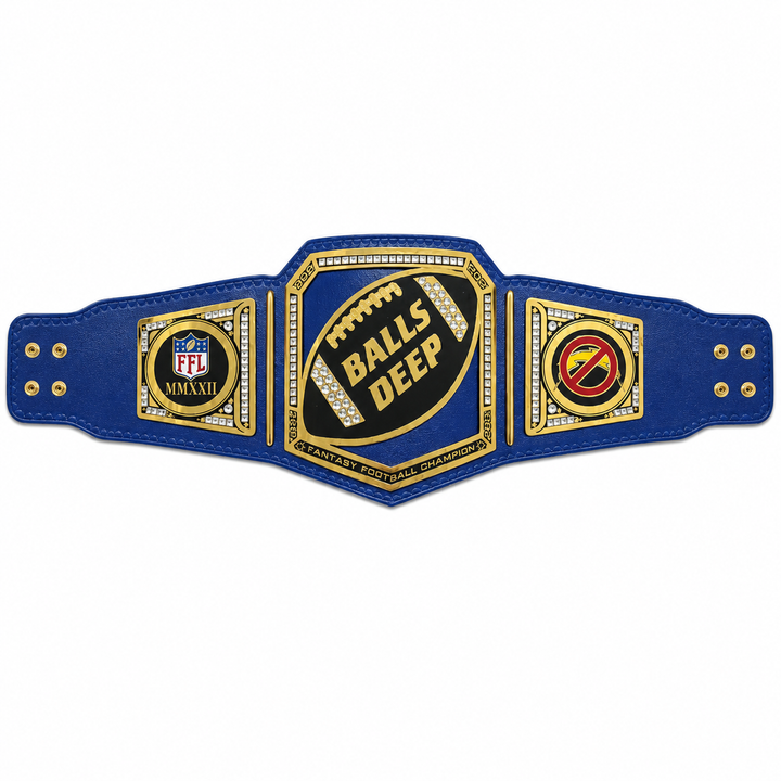 Custom Fantasy Football Championship Belt NFL Title Belt With Nameplate