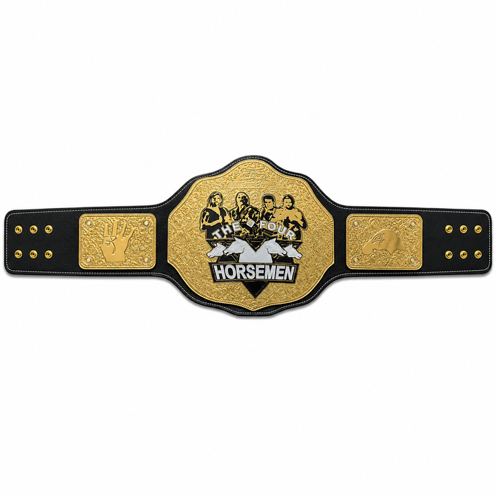 The Four Horsemen Wrestling Championship belt zinc
