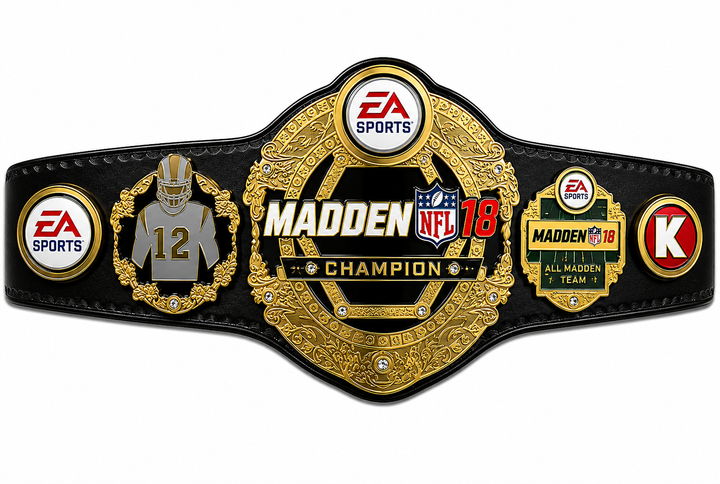 EA Sports NFL Madden Football Game Championship Belt