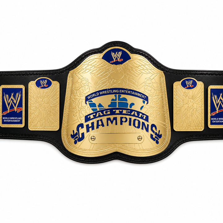 New World Tag Team Wrestling Championship Replica Title Belt Zinc Adult Size 2MM
