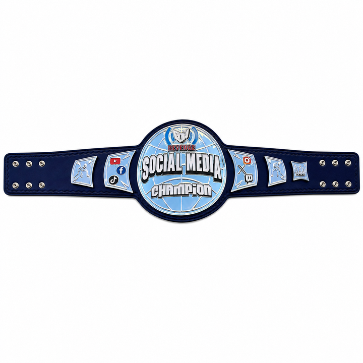 New Customise ECW Social Media Belt Adult Size