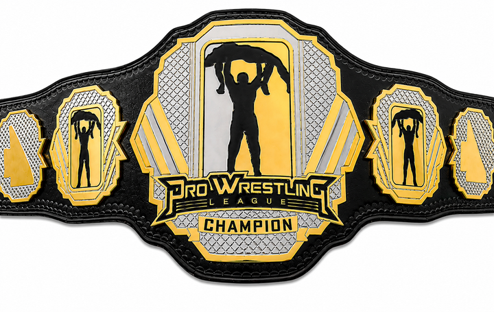 Pro Wrestling Championship Belt Adult Size Genuine Leather