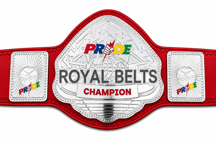Pride Heavyweight Wrestling Championship Title Belt Adult Size Brass Plated
