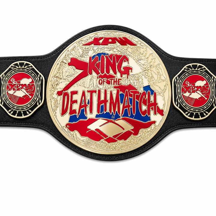 New XPW King of the Deathmatch Wrestling Championship belt Replica Zinc 2mm4mm