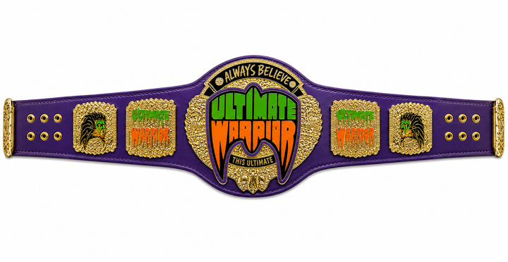 Ultimate Warrior World Heavyweight Wrestling Championship Belt 2MM Title