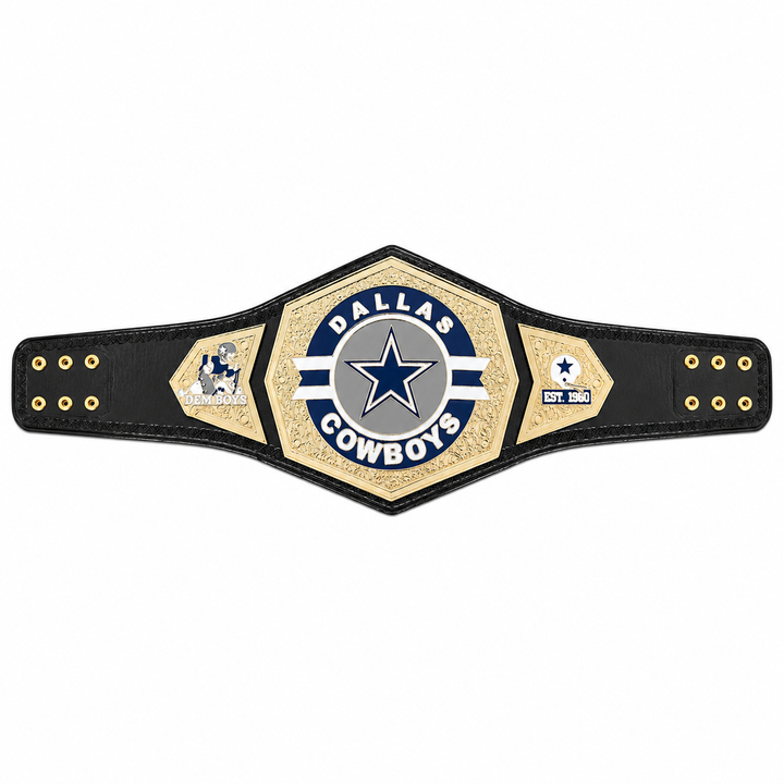 New Customised Dallas Cowboys title Champion belts Leather Strap adult size