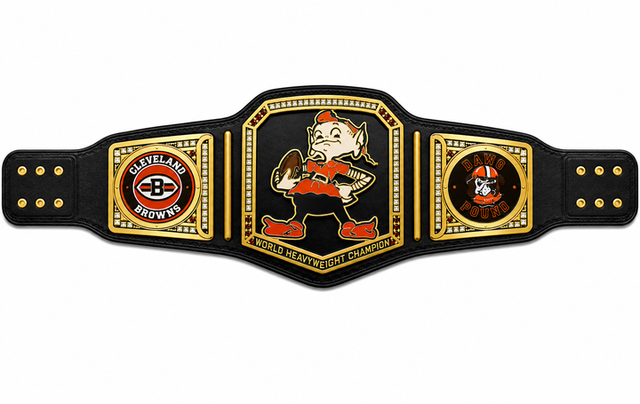 Cleveland Browns championship belt Super bowl Football NFL 2mm Brass