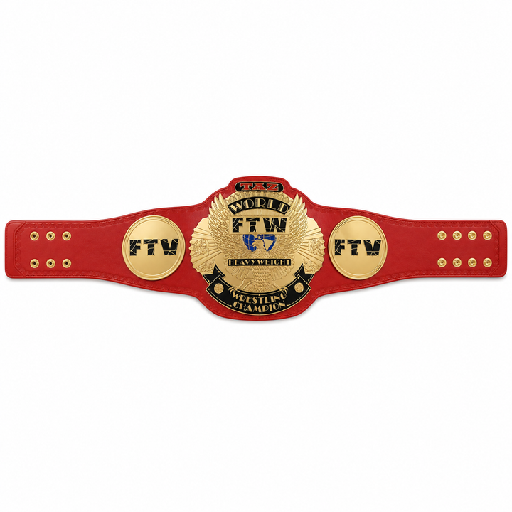 TAZ FTW World Heavyweight Wrestling Championship Replica Title Belt
