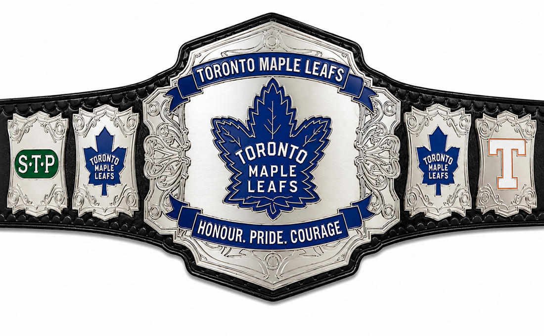 Toronto Maple Leaf Ice Hockey Championship Title Belt Adult Size 2mm Brass