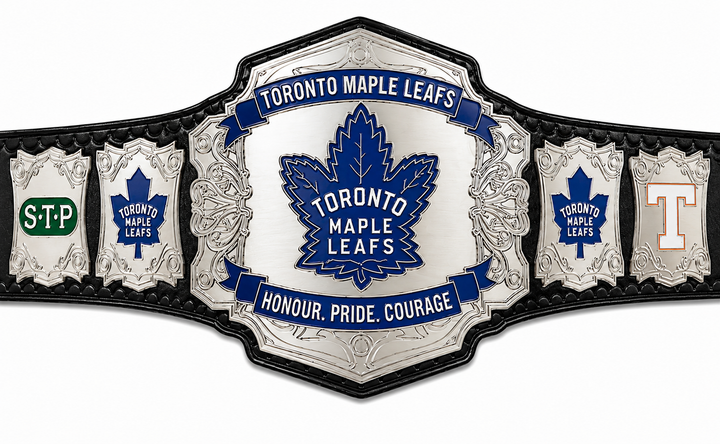 Toronto Maple Leaf Ice Hockey Championship Title Belt Adult Size 2mm Brass