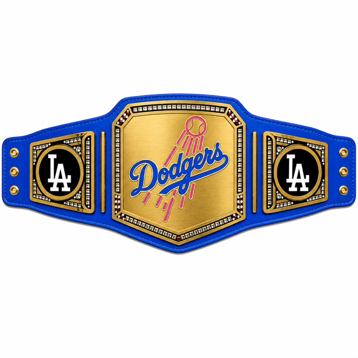 Los Angeles Dodgers team World Championship Belt Adult Size 2MM Brass