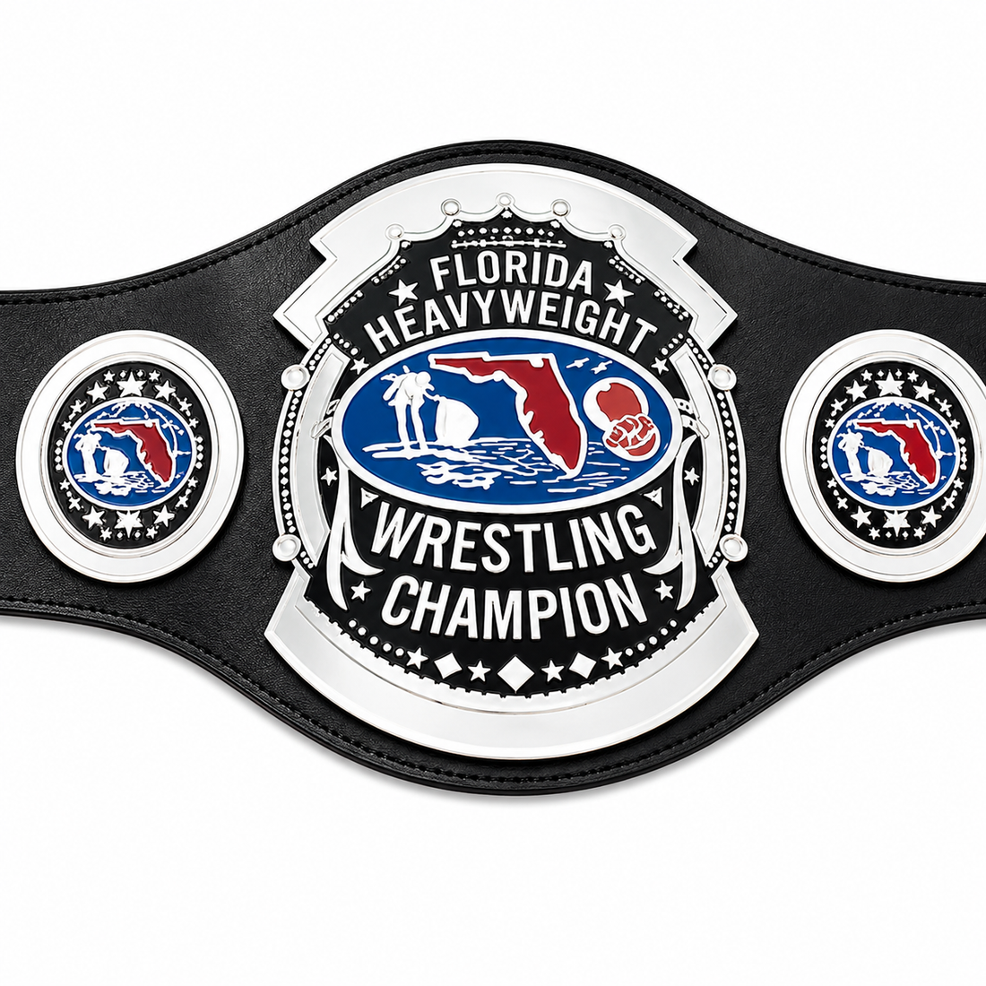 80s Florida Heavyweight Wrestling Championship Belt 2mm