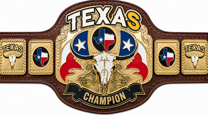 Texas Heavyweight Wrestling Championship Title Belt Adult Size