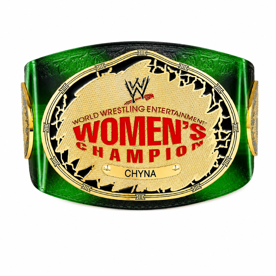 WWE Chyna Womens Championship Replica Belt  Black  Green Edition