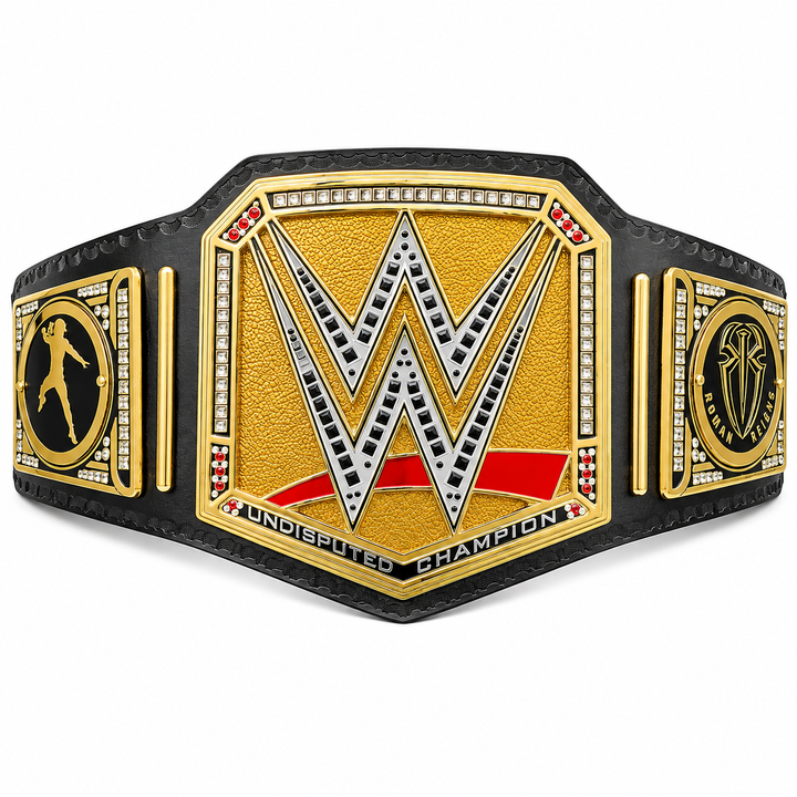 WWE Roman Reigns Undisputed Championship Replica Belt  Black  Gold Edition