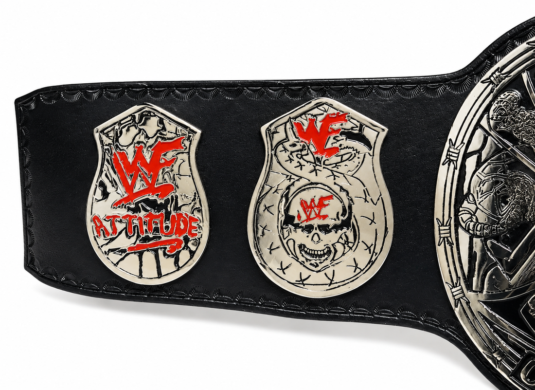 WWF Hardcore World Heavyweight Championship Replica Belt  Classic Skull Edition