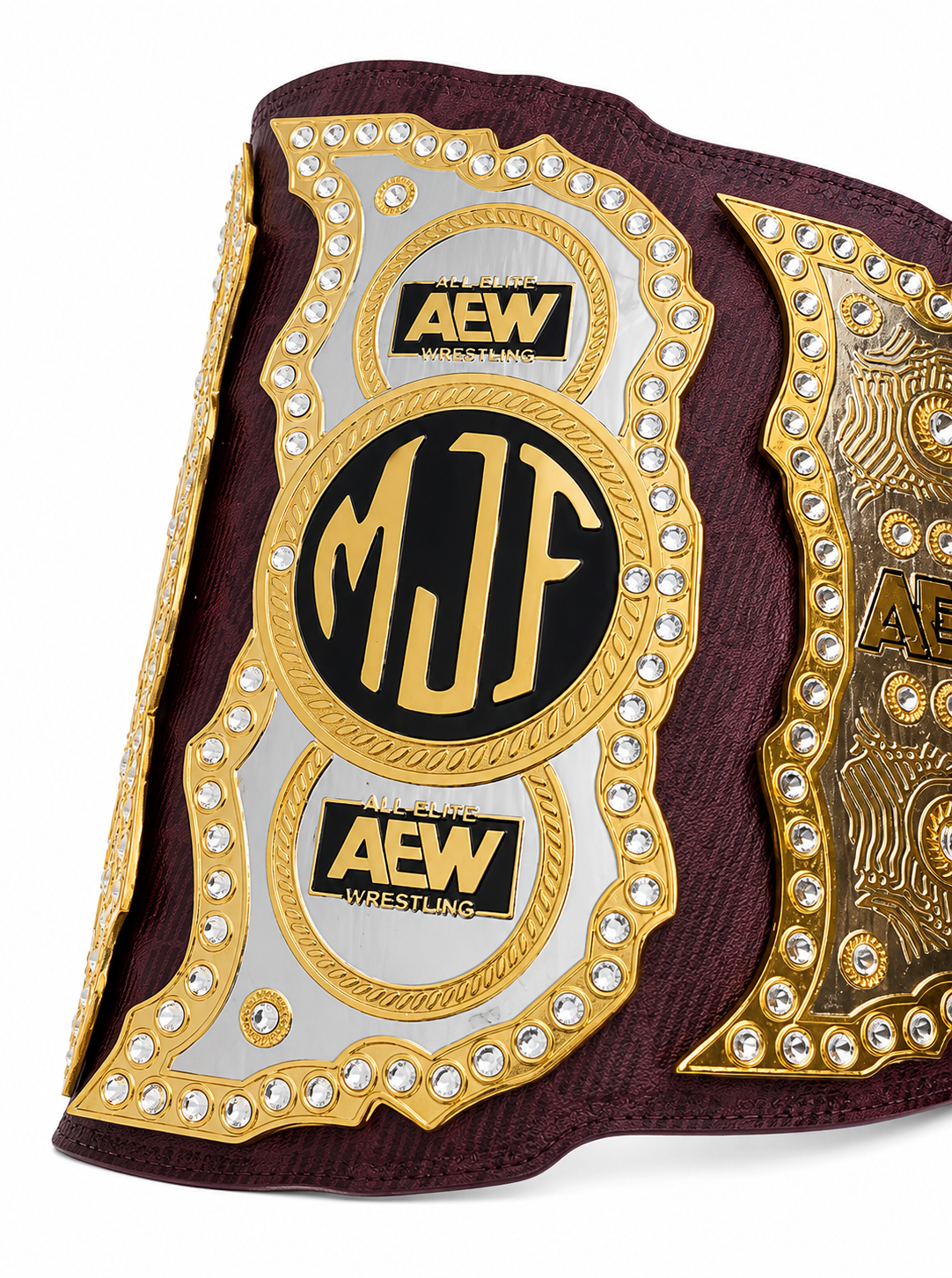 AEW MJF World Championship Replica Belt  Custom Side Plate Edition