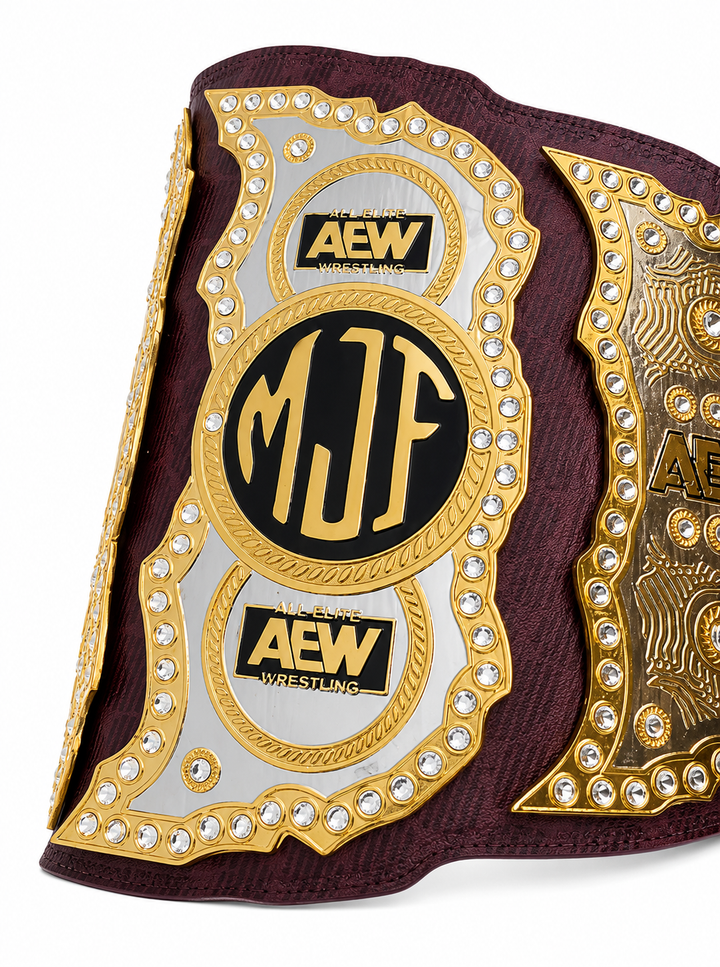 AEW MJF World Championship Replica Belt  Custom Side Plate Edition