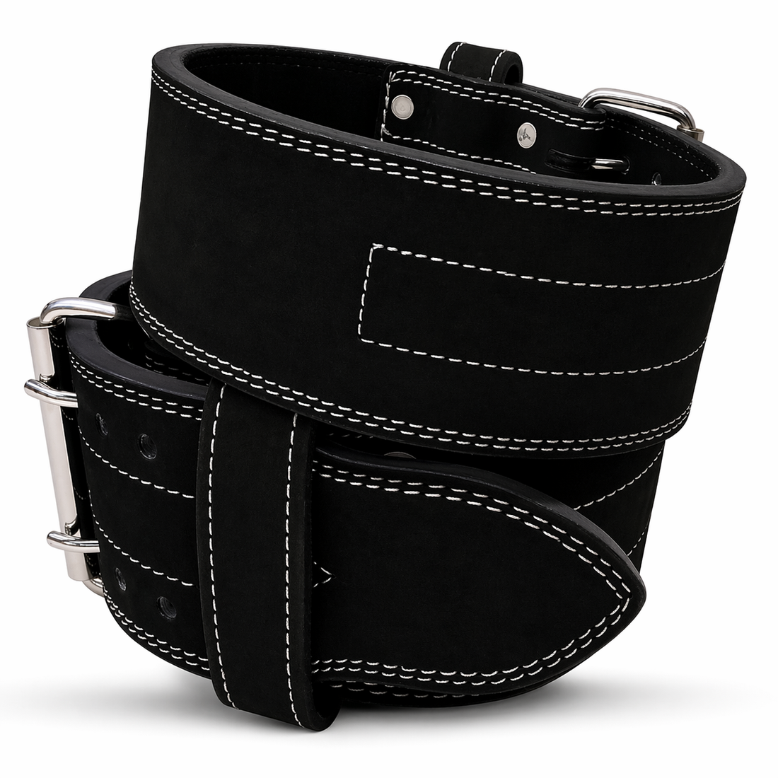 10mm Double Prong Gym Belt  Black