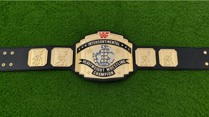 WWF Intercontinental BRASSO Ring Wrestling Championship Belts