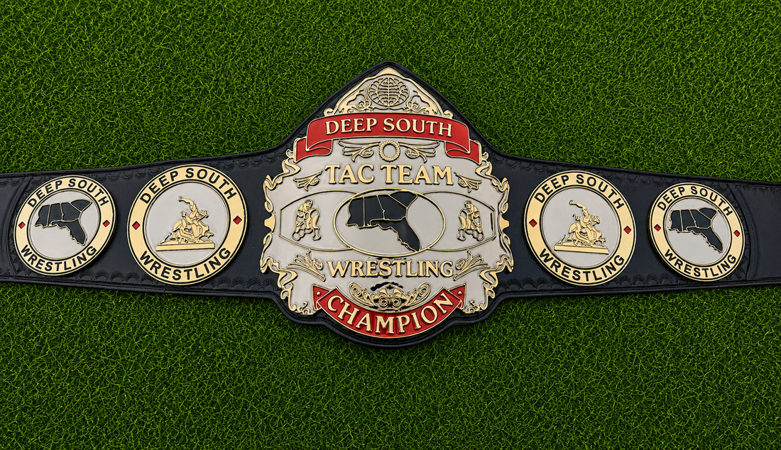 Deep South Tag Team Wrestling Championship Title Belt HD CNC