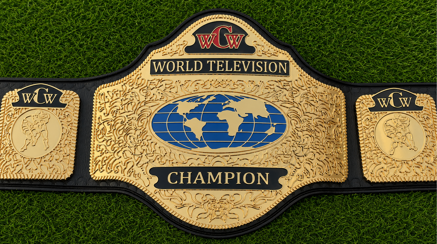 WCW World Television Championship Title Belt HD CNC