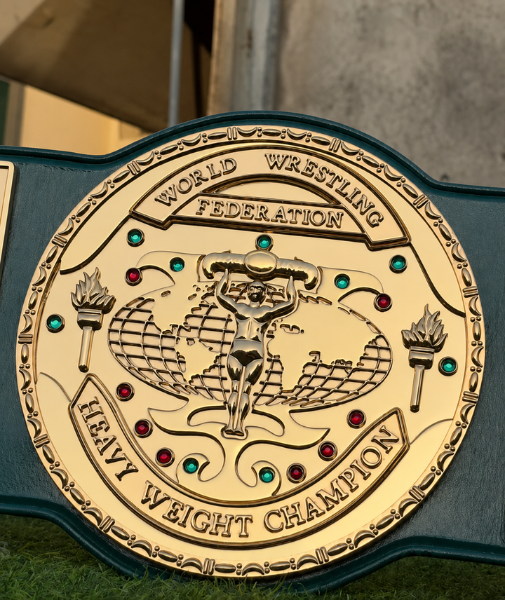 Big Green Wrestling Championship Title Belt  HD CNC 3D Stacked Plated
