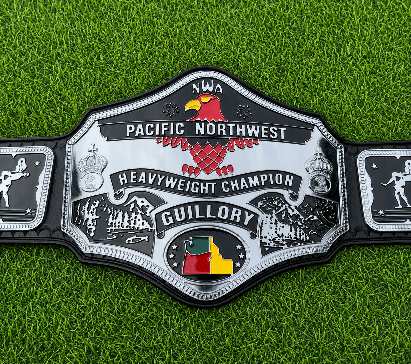 NWA Pacific Northwest Heavyweight Championship Wrestling HD CNC Title Belt