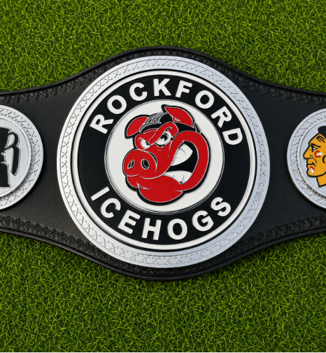 Rockford Icehogs Custom Belts For Championship Title