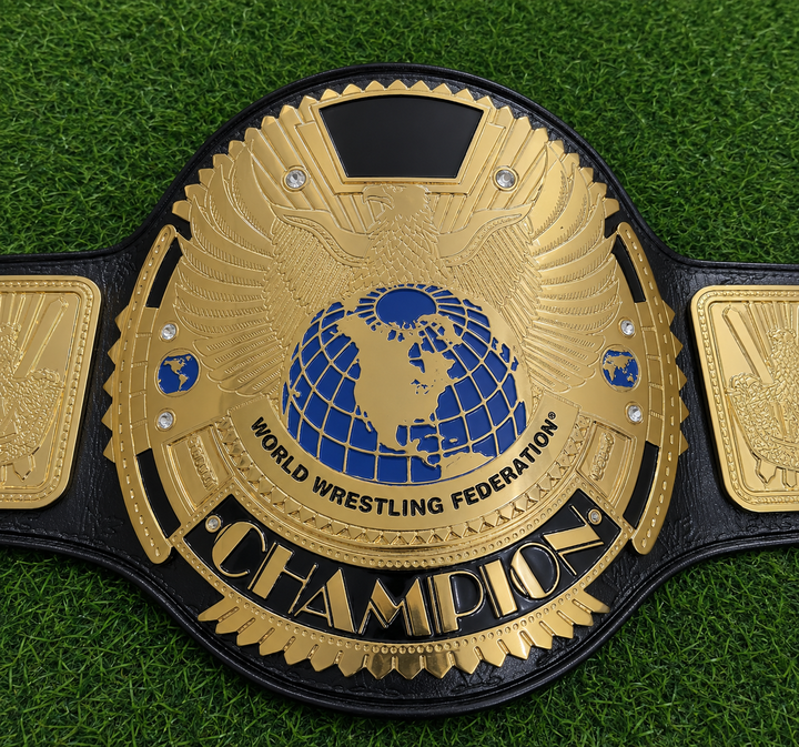 WWF Big Eagle Scratch Logo Wrestling Championship Title Belt  Adult Size Zinc Plated Belt