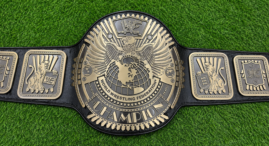 WWF Big Eagle Scratch Logo Attitude Era Wrestling Championship Title Belt HD CNC Antique Plated