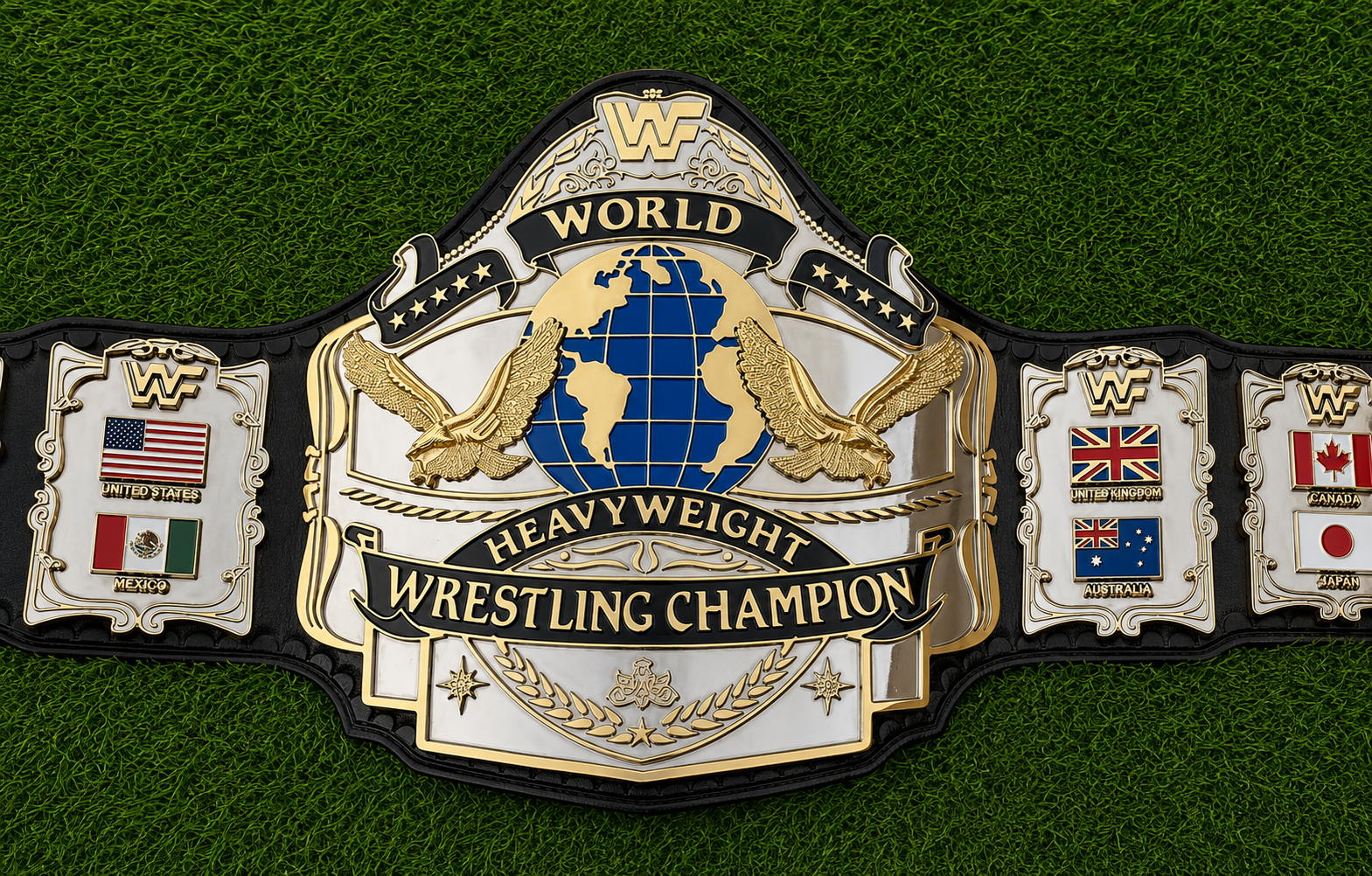 WWF Andre 87 Wrestling Championship Title CNC HD 24k Dual Plating Title Belt